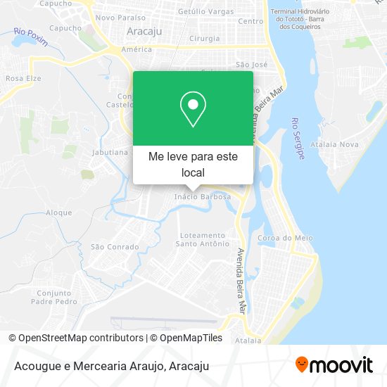 Acougue e Mercearia Araujo mapa