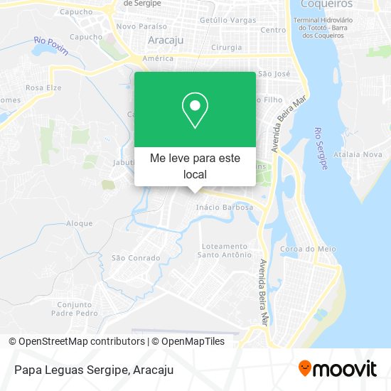 Papa Leguas Sergipe mapa