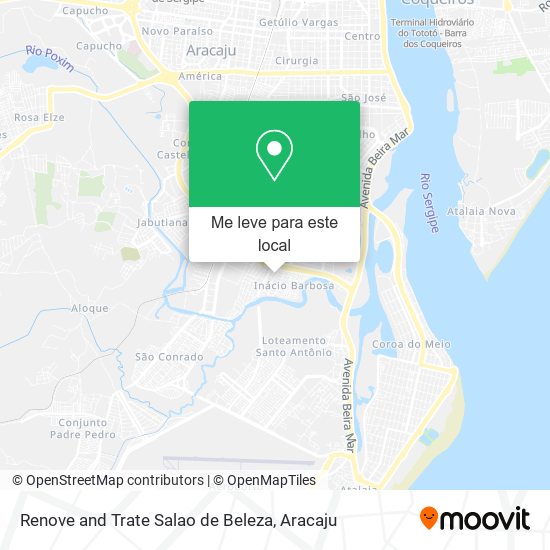 Renove and Trate Salao de Beleza mapa