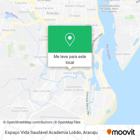 Espaço Vida Saudável Academia Lobão mapa