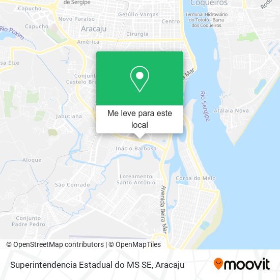 Superintendencia Estadual do MS SE mapa