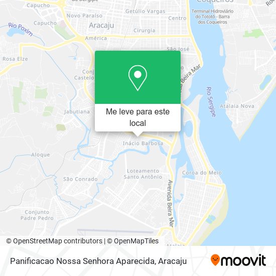 Panificacao Nossa Senhora Aparecida mapa