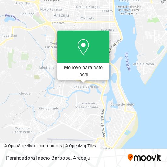 Panificadora Inacio Barbosa mapa