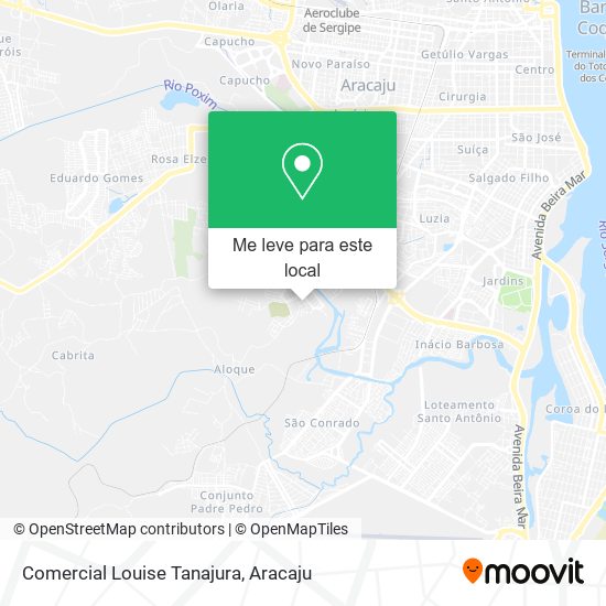 Comercial Louise Tanajura mapa