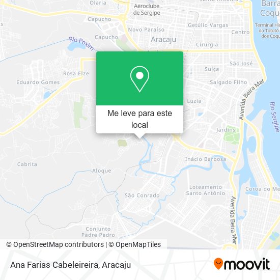 Ana Farias Cabeleireira mapa