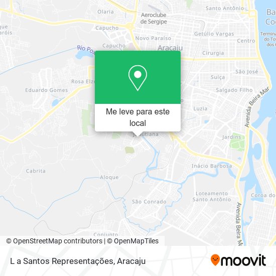 L a Santos Representações mapa