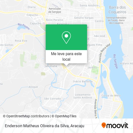 Enderson Matheus Oliveira da Silva mapa