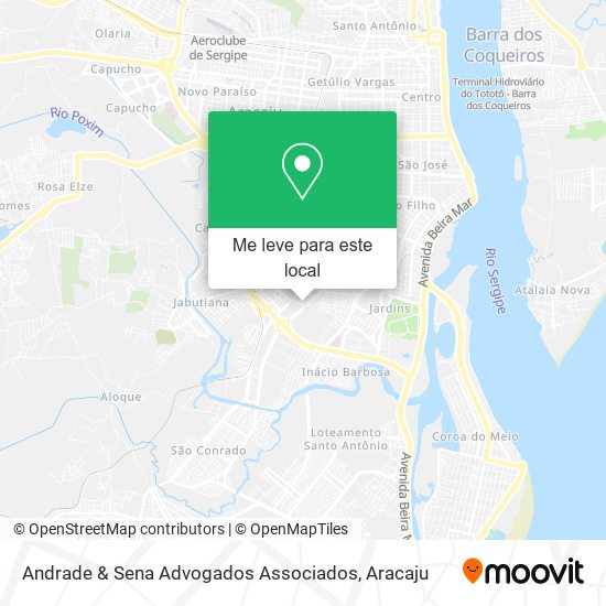 Andrade & Sena Advogados Associados mapa