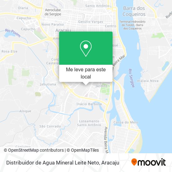 Distribuidor de Agua Mineral Leite Neto mapa