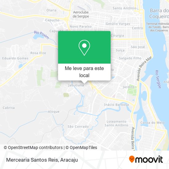 Mercearia Santos Reis mapa