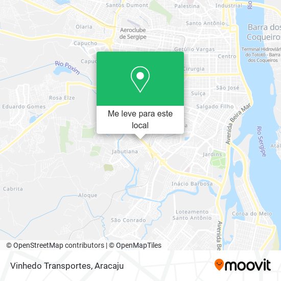 Vinhedo Transportes mapa