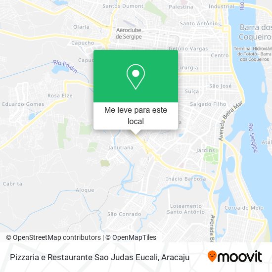 Pizzaria e Restaurante Sao Judas Eucali mapa
