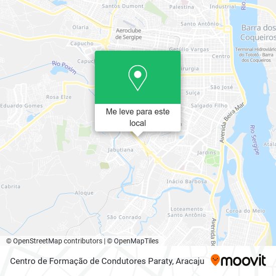 Centro de Formação de Condutores Paraty mapa