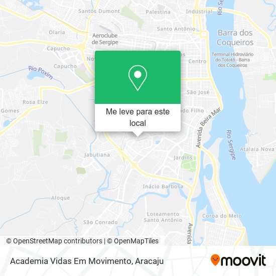 Academia Vidas Em Movimento mapa