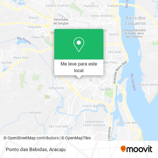 Ponto das Bebidas mapa