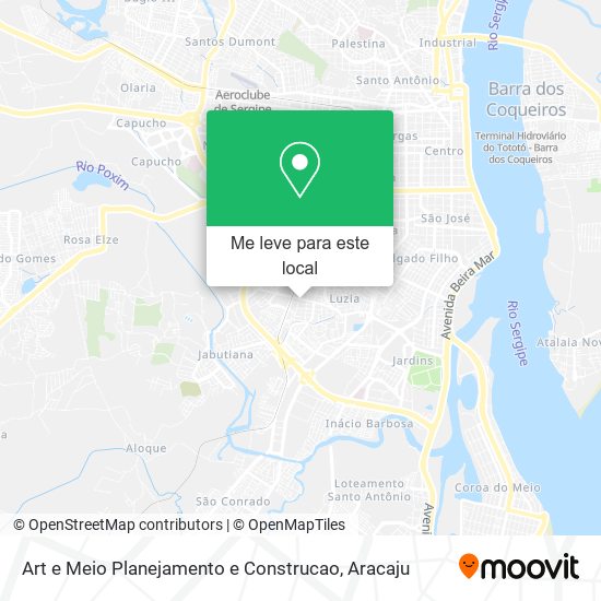 Art e Meio Planejamento e Construcao mapa