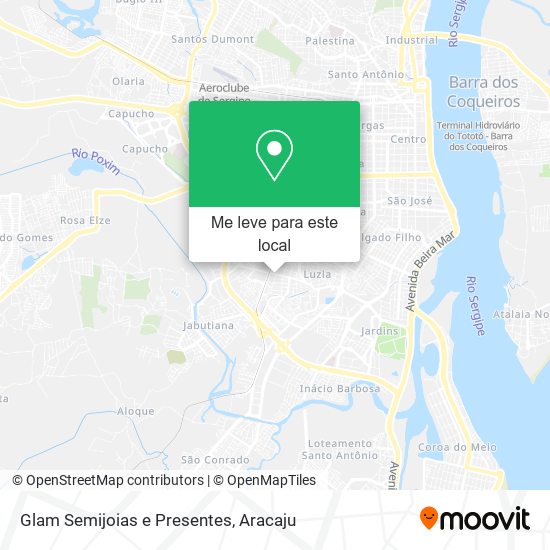 Glam Semijoias e Presentes mapa