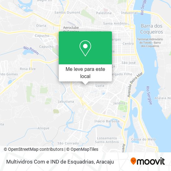 Multividros Com e IND de Esquadrias mapa