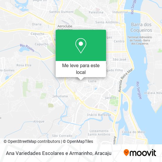 Ana Variedades Escolares e Armarinho mapa