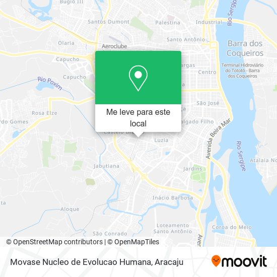 Movase Nucleo de Evolucao Humana mapa