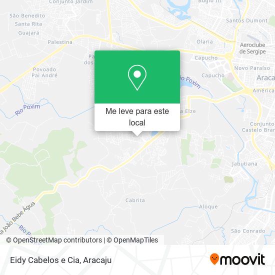 Eidy Cabelos e Cia mapa