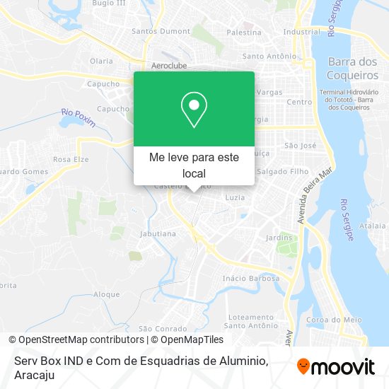 Serv Box IND e Com de Esquadrias de Aluminio mapa