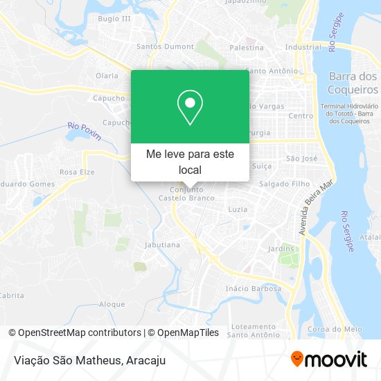 Viação São Matheus mapa