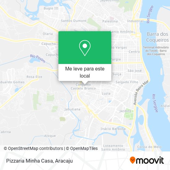 Pizzaria Minha Casa mapa