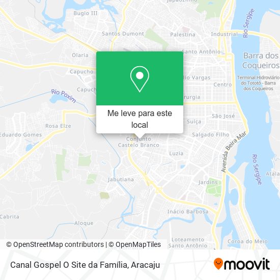 Canal Gospel O Site da Família mapa