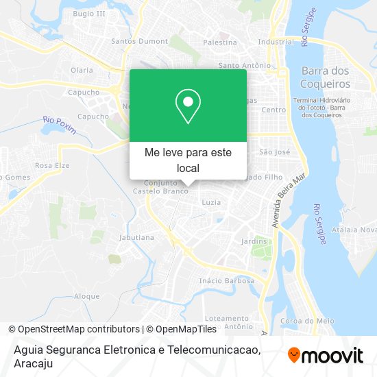 Aguia Seguranca Eletronica e Telecomunicacao mapa