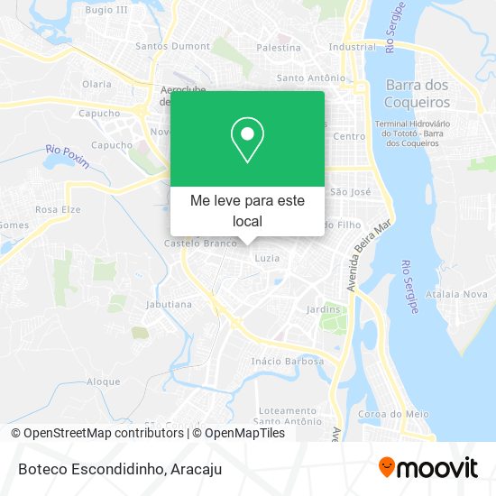 Boteco Escondidinho mapa