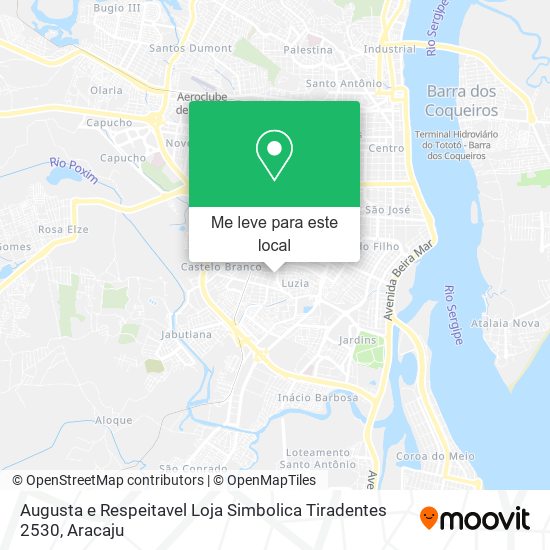 Augusta e Respeitavel Loja Simbolica Tiradentes 2530 mapa