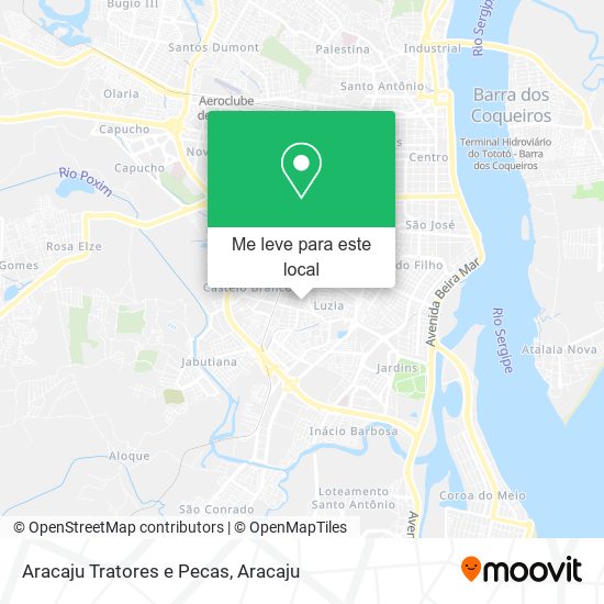 Aracaju Tratores e Pecas mapa