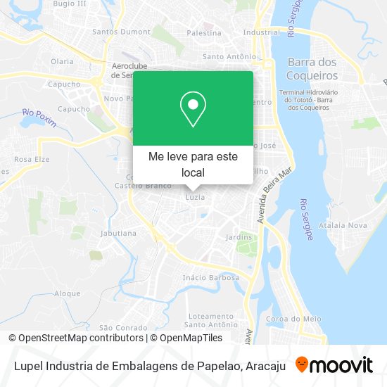 Lupel Industria de Embalagens de Papelao mapa