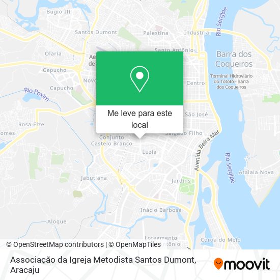 Associação da Igreja Metodista Santos Dumont mapa