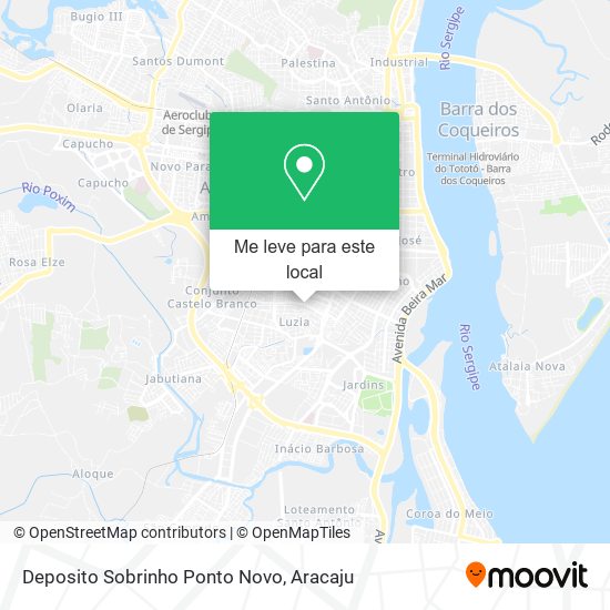 Deposito Sobrinho Ponto Novo mapa