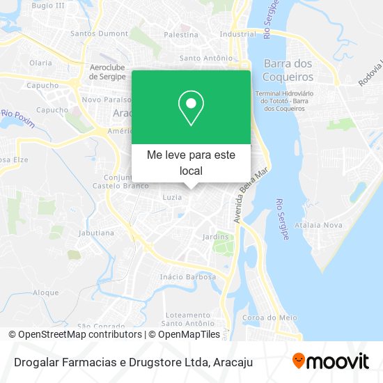 Drogalar Farmacias e Drugstore Ltda mapa