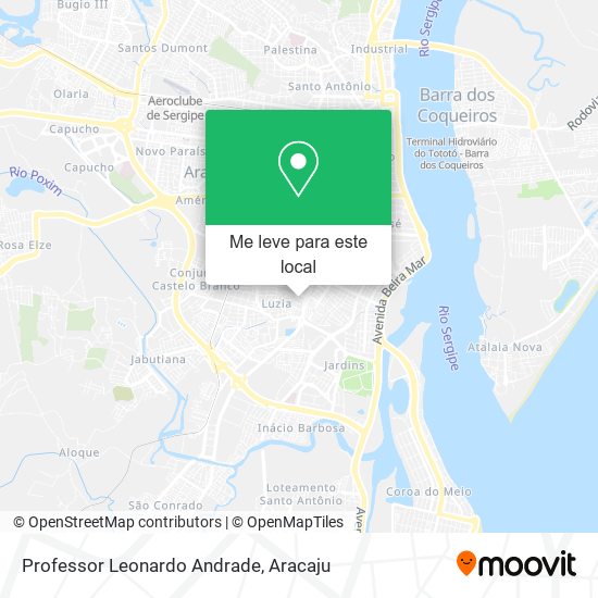 Professor Leonardo Andrade mapa