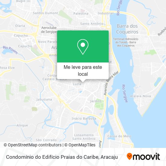 Condomínio do Edifício Praias do Caribe mapa