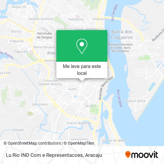 Lu Rio IND Com e Representacoes mapa