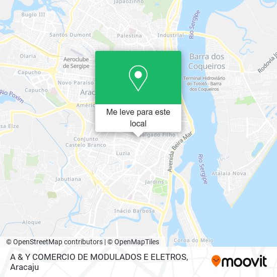 A & Y COMERCIO DE MODULADOS E ELETROS mapa