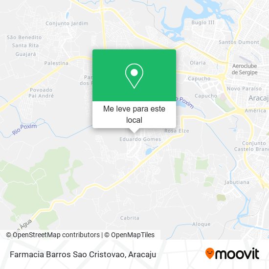 Farmacia Barros Sao Cristovao mapa