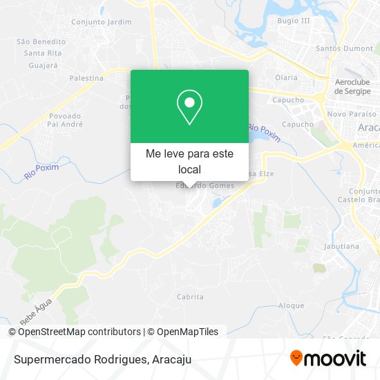 Supermercado Rodrigues mapa