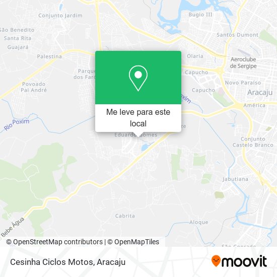 Cesinha Ciclos Motos mapa