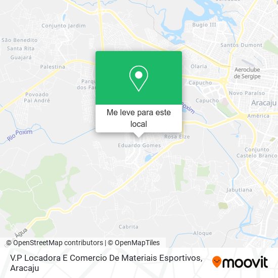 V.P Locadora E Comercio De Materiais Esportivos mapa