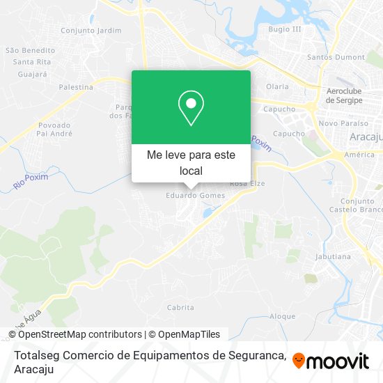 Totalseg Comercio de Equipamentos de Seguranca mapa