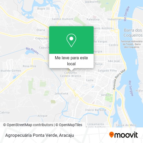 Agropecuária Ponta Verde mapa