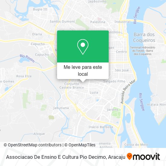 Associacao De Ensino E Cultura Pio Decimo mapa