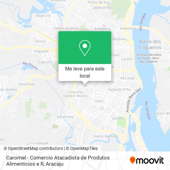 Caromel - Comercio Atacadista de Produtos Alimenticios e R mapa