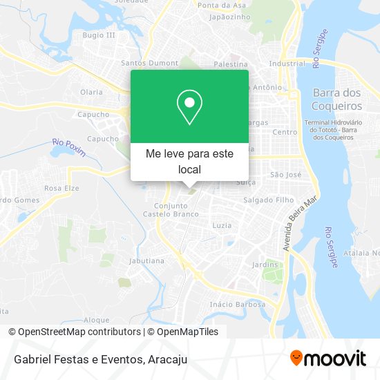 Gabriel Festas e Eventos mapa